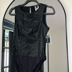 INC International Concepts Black Bodysuit One Piece